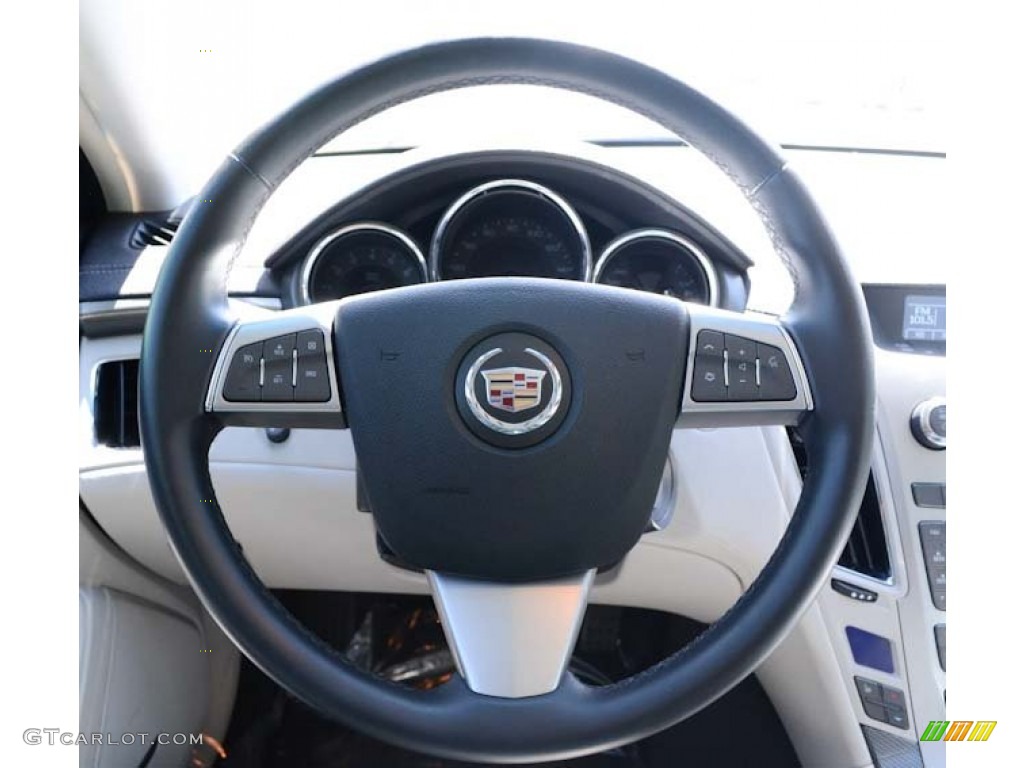 2008 Cadillac CTS Sedan Light Titanium/Ebony Steering Wheel Photo #65327129