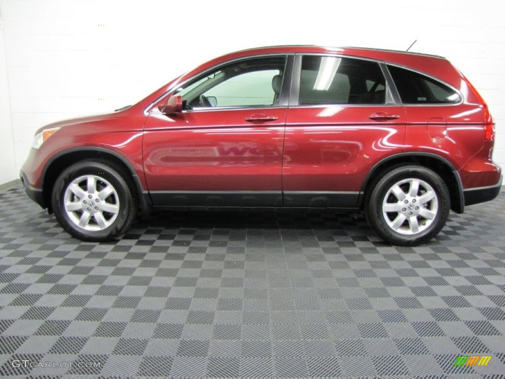 2007 CR-V EX-L 4WD - Tango Red Pearl / Gray photo #7