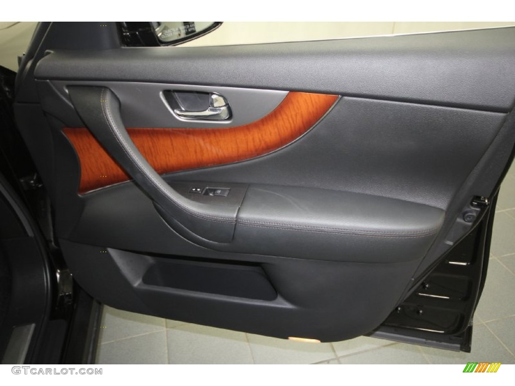 2012 Infiniti FX 50 S AWD Graphite Door Panel Photo #65329610
