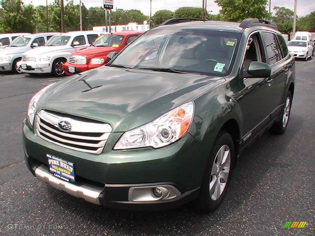 2010 Outback 3.6R Limited Wagon - Cypress Green Pearl / Warm Ivory photo #1