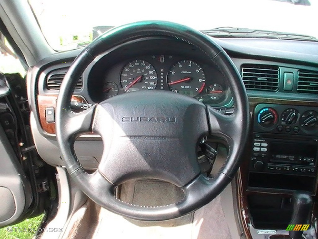 2001 Subaru Outback Limited Sedan Gray Steering Wheel Photo #65330012