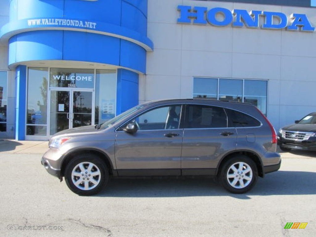 2009 CR-V EX 4WD - Urban Titanium Metallic / Black photo #2
