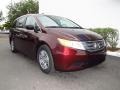 2012 Dark Cherry Pearl II Honda Odyssey EX-L  photo #1