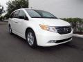 2012 White Diamond Pearl Honda Odyssey Touring  photo #1