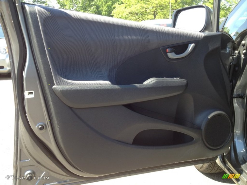 2012 Honda Fit Standard Fit Model Gray Door Panel Photo #65332602