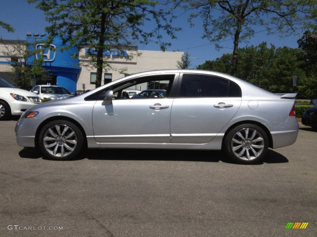 Alabaster Silver Metallic 2011 Honda Civic Si Sedan Exterior Photo #65332836