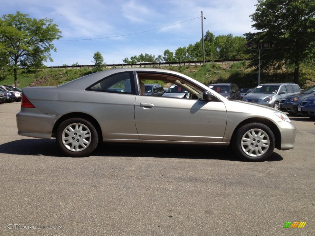 Shoreline Mist Metallic 2004 Honda Civic LX Coupe Exterior Photo #65333103