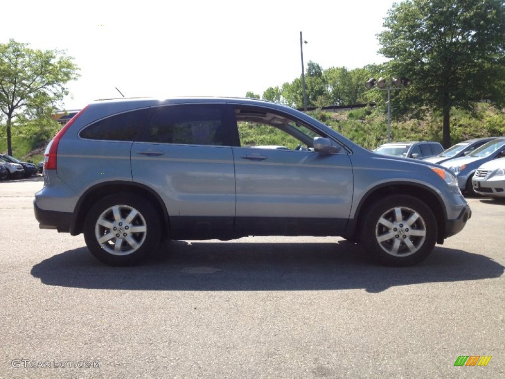 2009 CR-V EX-L 4WD - Glacier Blue Metallic / Gray photo #8