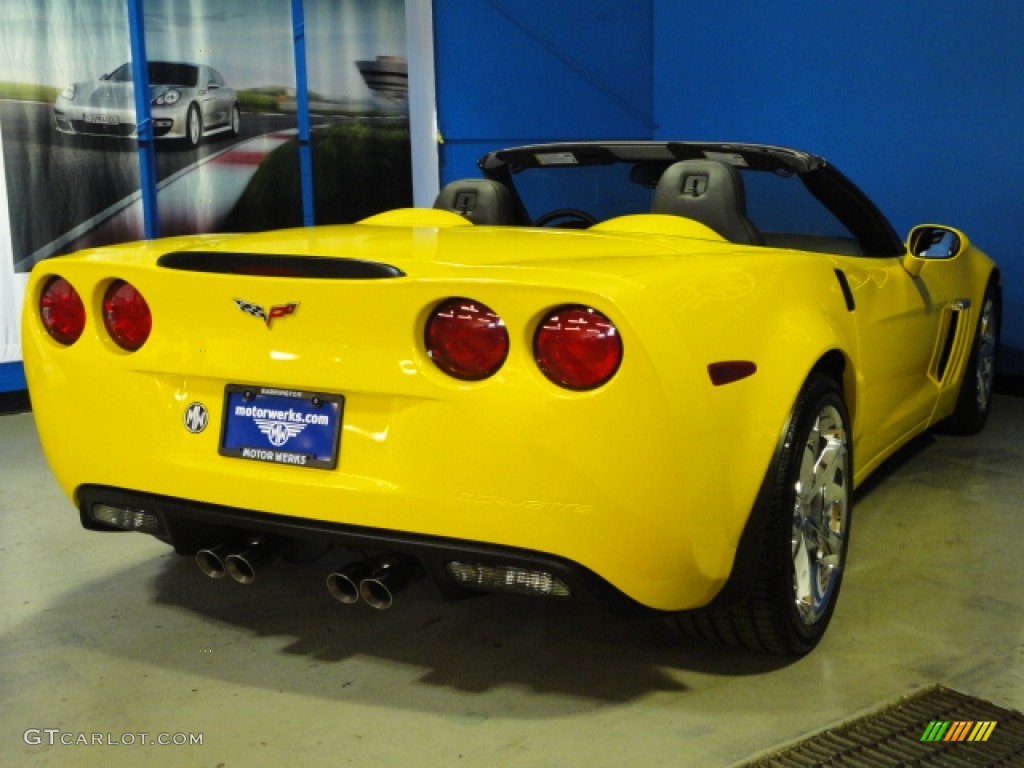 2011 Corvette Grand Sport Convertible - Velocity Yellow / Ebony Black photo #12