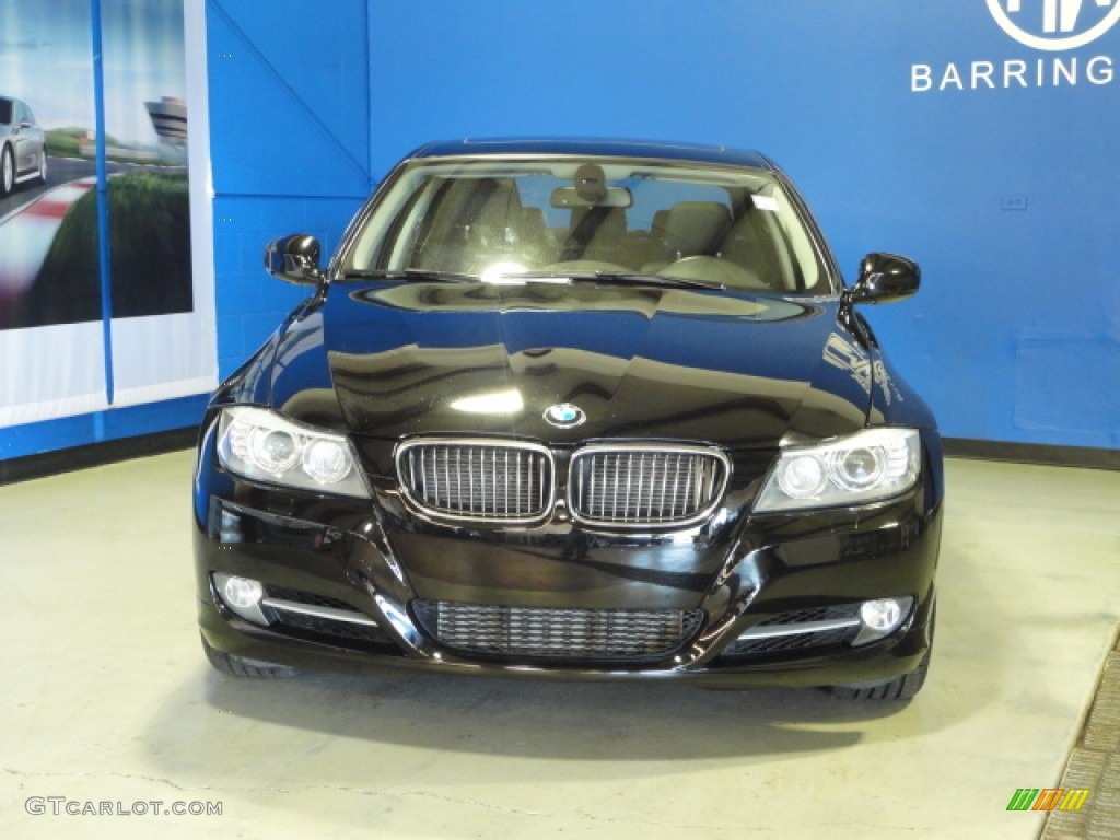 2010 3 Series 335i xDrive Sedan - Jet Black / Black Dakota Leather photo #2