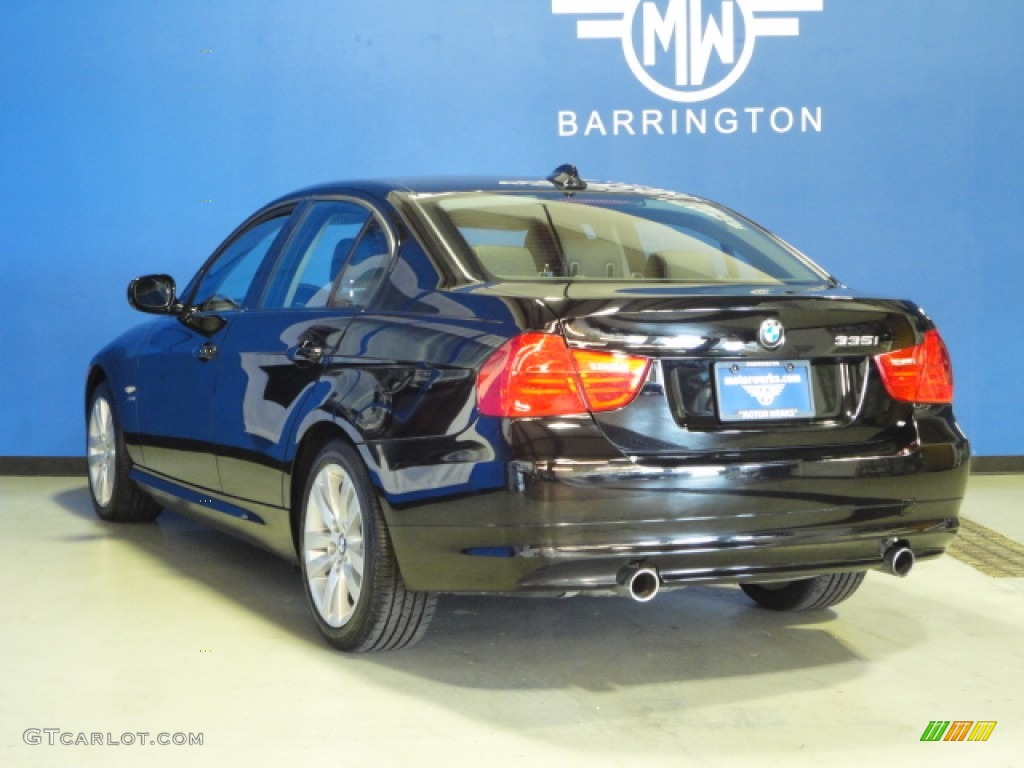 2010 3 Series 335i xDrive Sedan - Jet Black / Black Dakota Leather photo #7