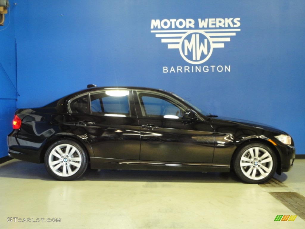 2010 3 Series 335i xDrive Sedan - Jet Black / Black Dakota Leather photo #11