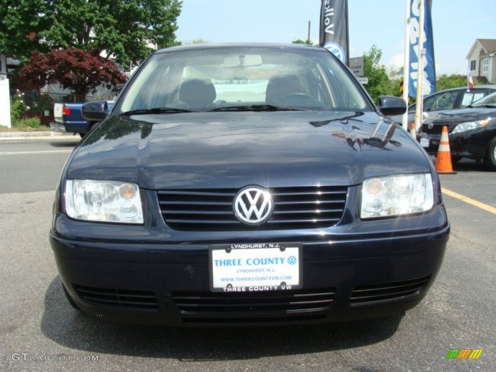 2000 Jetta GLS TDI Sedan - Atlantic Blue Pearl / Beige photo #2