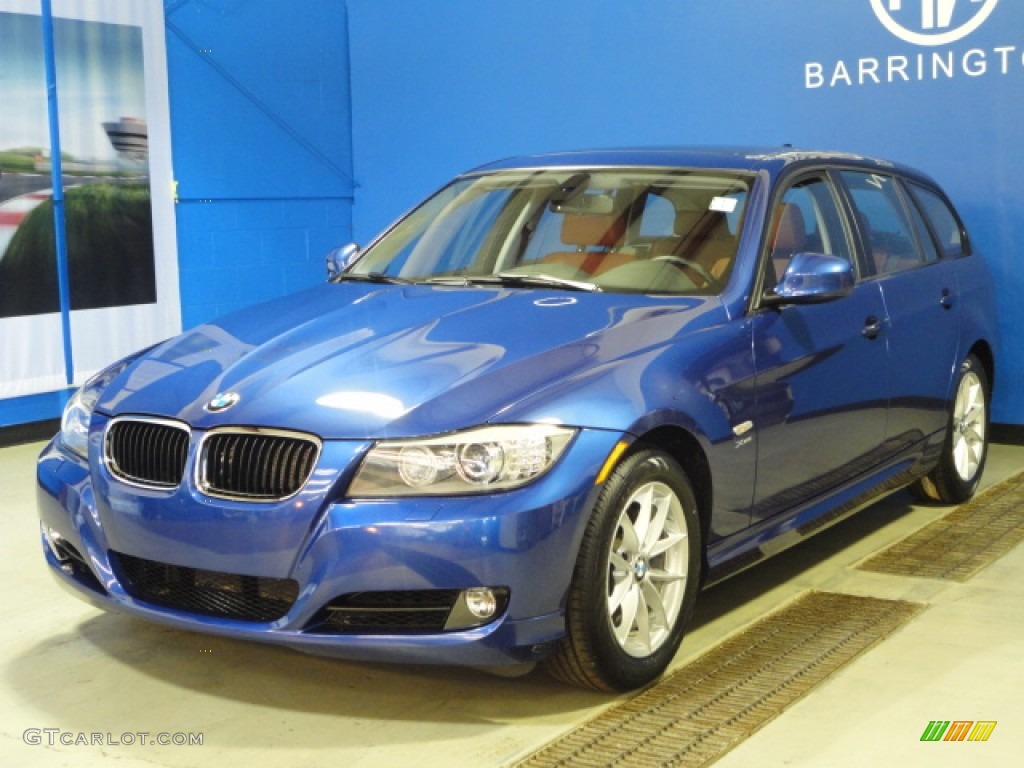 2010 3 Series 328i xDrive Sports Wagon - Montego Blue Metallic / Chestnut Brown Dakota Leather photo #4