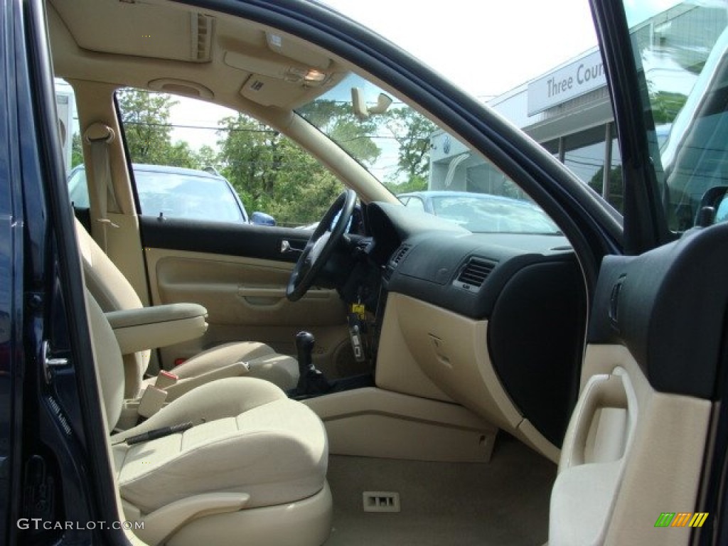 2000 Jetta GLS TDI Sedan - Atlantic Blue Pearl / Beige photo #7
