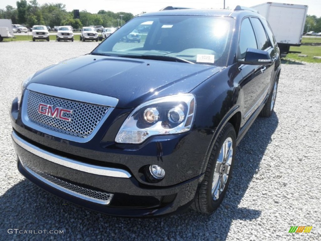 2012 Acadia Denali - Deep Blue Metallic / Ebony photo #1