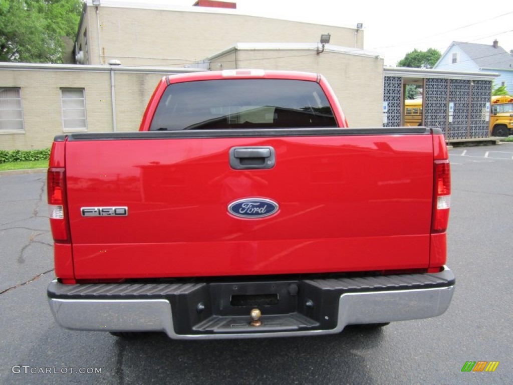 2005 F150 XLT SuperCrew 4x4 - Bright Red / Medium Flint Grey photo #6
