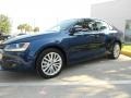 2012 Tempest Blue Metallic Volkswagen Jetta SEL Sedan  photo #3