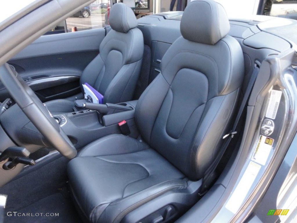 Black Fine Nappa Leather Interior 2011 Audi R8 Spyder 5.2 FSI quattro Photo #65342406