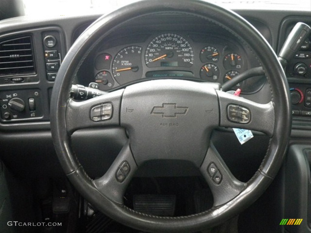 2003 Chevrolet Avalanche 2500 4x4 Dark Charcoal Steering Wheel Photo #65342427