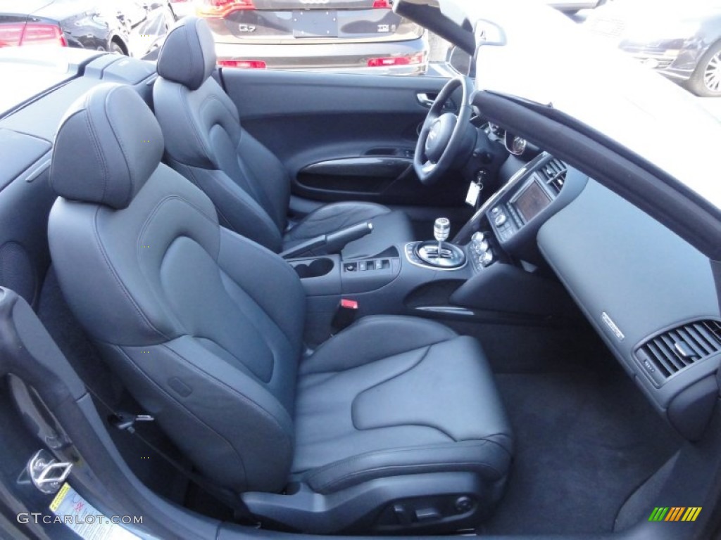 Black Fine Nappa Leather Interior 2011 Audi R8 Spyder 5.2 FSI quattro Photo #65342433
