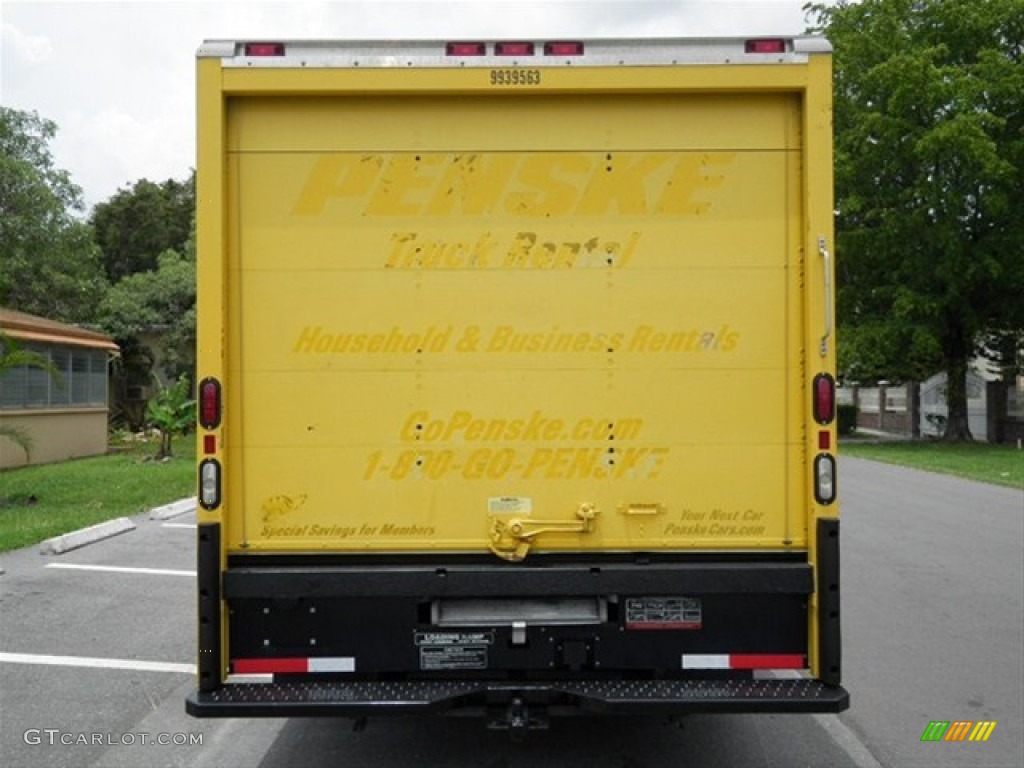 2008 E Series Cutaway E350 Commercial Moving Truck - Yellow / Medium Flint photo #10