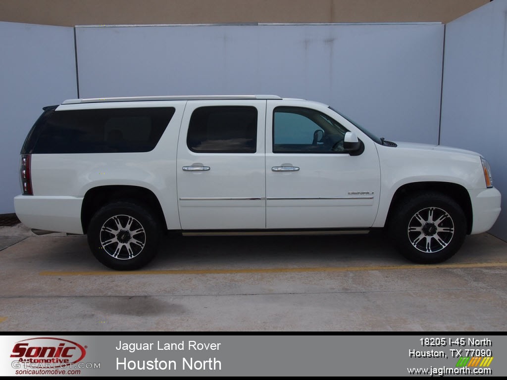 2010 Yukon XL Denali AWD - Summit White / Light Tan photo #1