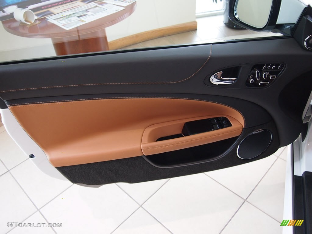 2012 Jaguar XK XKR-S Coupe London Tan/Warm Charcoal Door Panel Photo #65345193