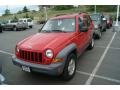 2005 Flame Red Jeep Liberty Sport 4x4  photo #4