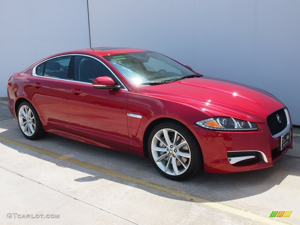 Italian Racing Red Metallic 2012 Jaguar XF Portfolio Exterior Photo #65345550