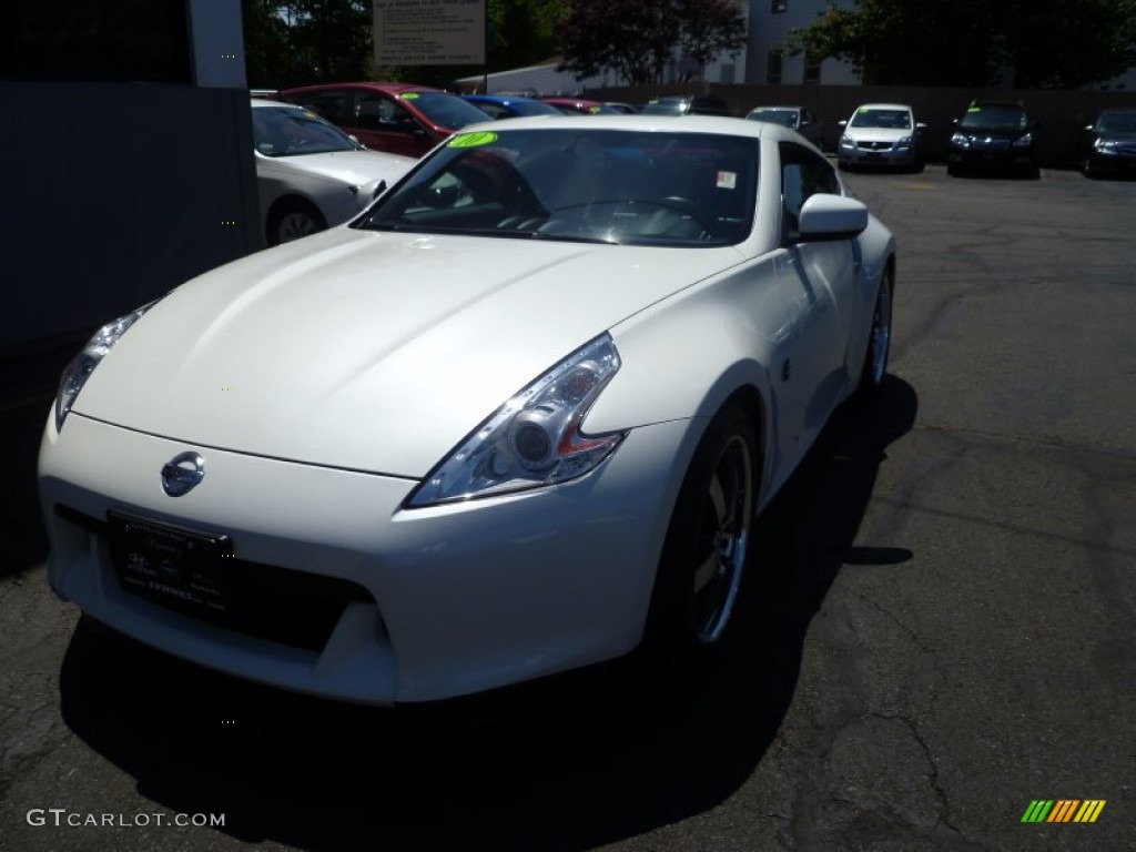 2010 370Z Coupe - Pearl White / Black Leather photo #1