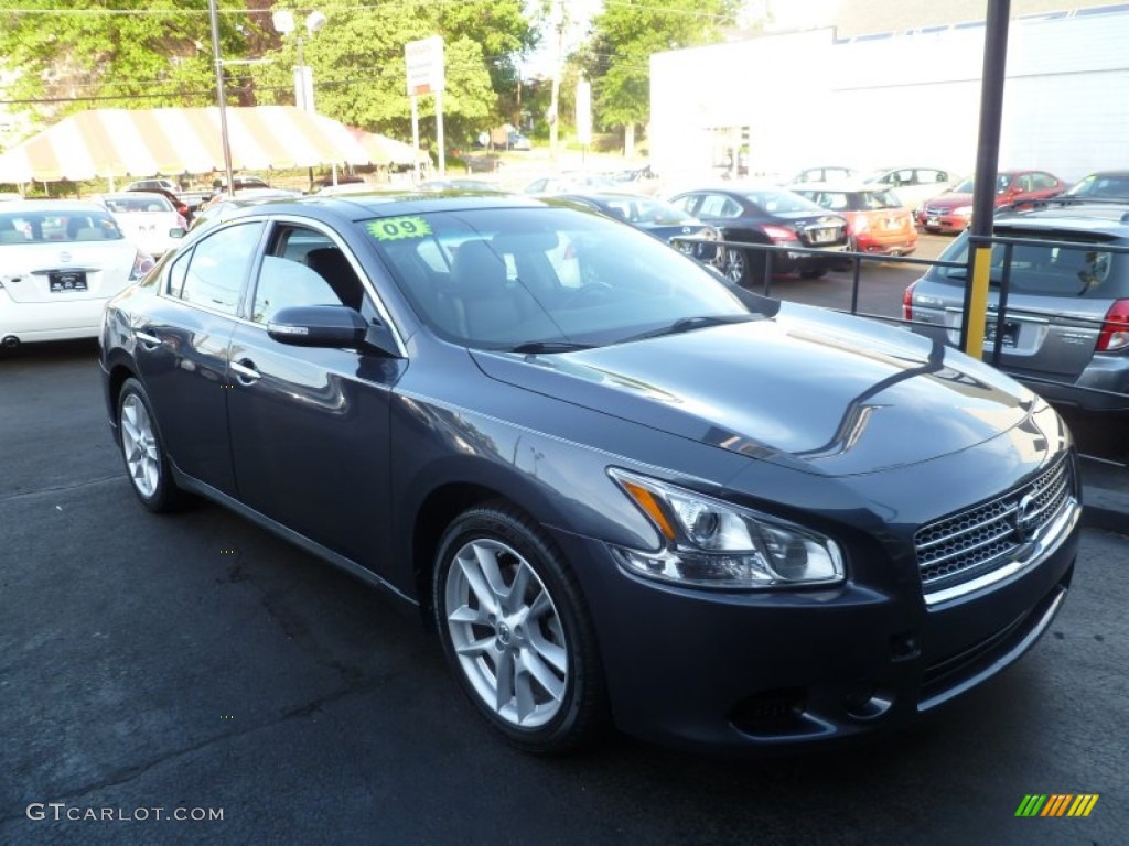 2009 Maxima 3.5 SV Premium - Dark Slate Metallic / Charcoal photo #2