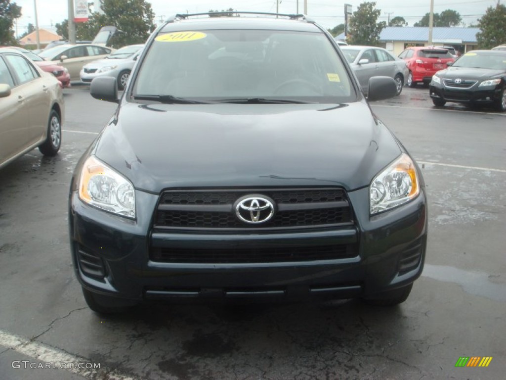 2011 RAV4 I4 - Black Forest Metallic / Sand Beige photo #2