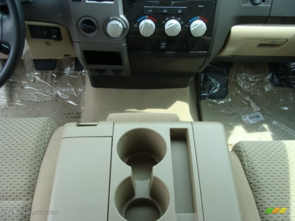 2011 Tundra CrewMax 4x4 - Spruce Green Mica / Sand Beige photo #11