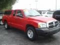 2007 Flame Red Dodge Dakota ST Club Cab  photo #1