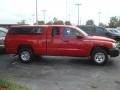 2007 Flame Red Dodge Dakota ST Club Cab  photo #2