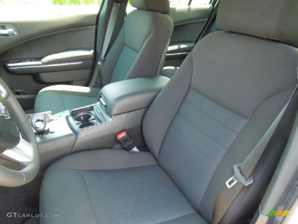 2012 Charger SXT - Bright White / Black photo #6