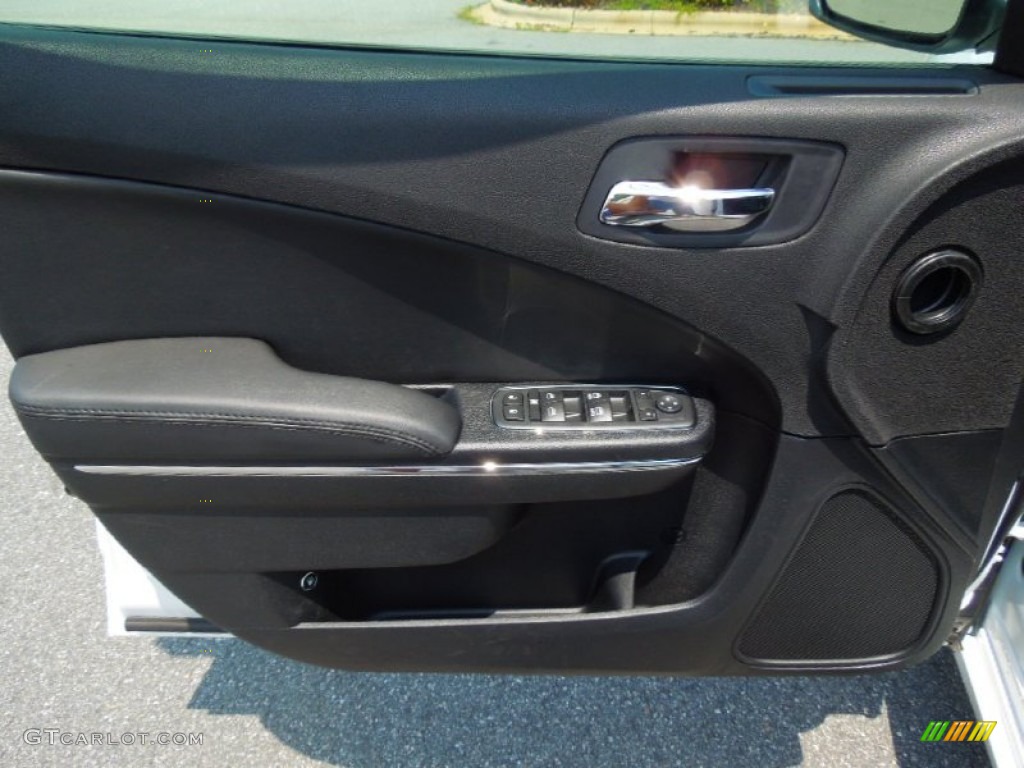 2012 Charger SXT - Bright White / Black photo #7
