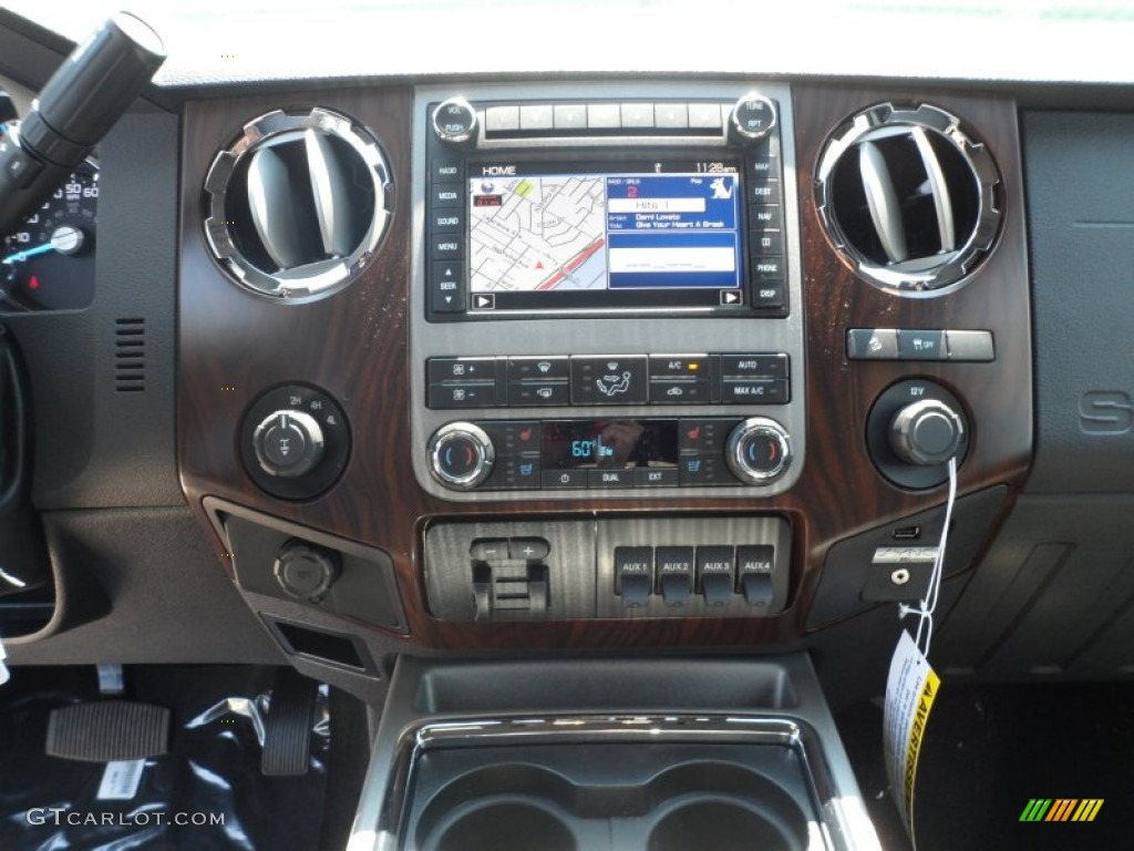 2012 Ford F250 Super Duty Lariat Crew Cab 4x4 Controls Photo #65352462