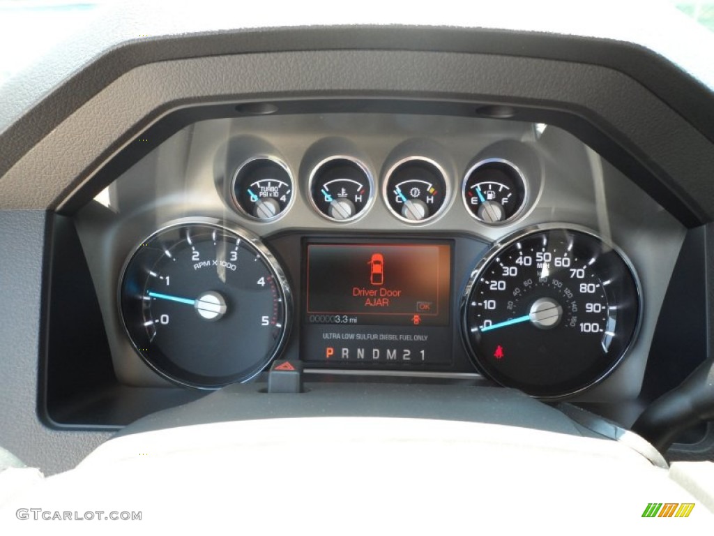 2012 Ford F250 Super Duty Lariat Crew Cab 4x4 Gauges Photo #65352516