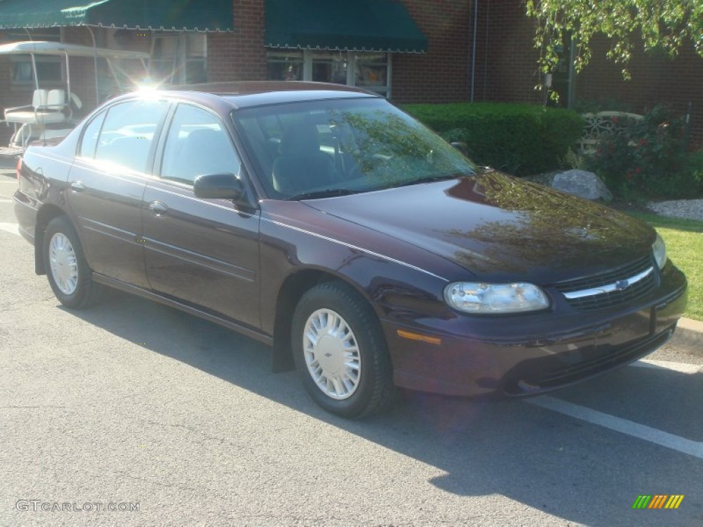 2000 Malibu Sedan - Dark Cherry Metallic / Gray photo #1