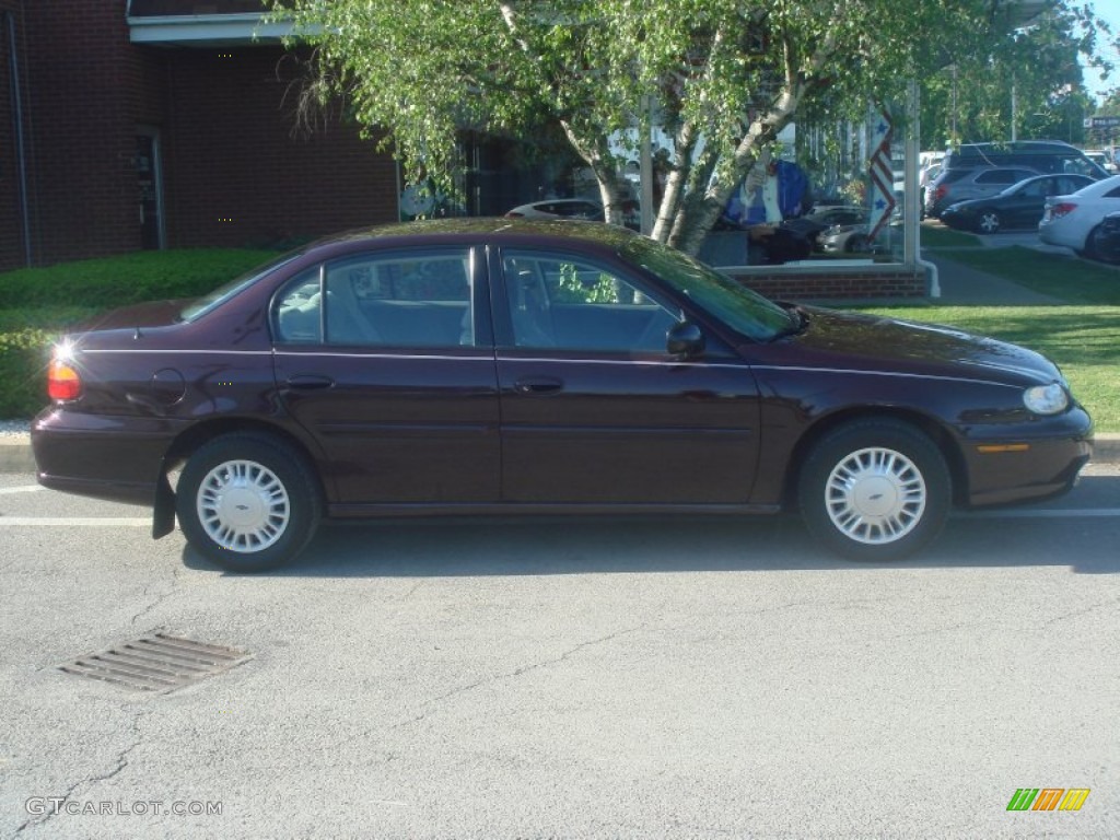 2000 Malibu Sedan - Dark Cherry Metallic / Gray photo #2