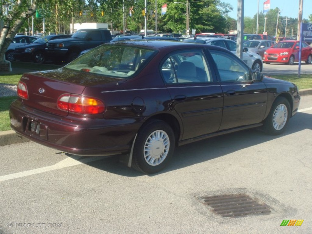 2000 Malibu Sedan - Dark Cherry Metallic / Gray photo #3