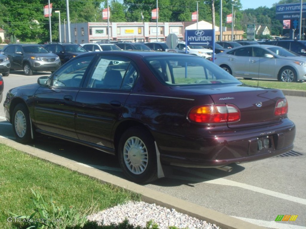 2000 Malibu Sedan - Dark Cherry Metallic / Gray photo #6