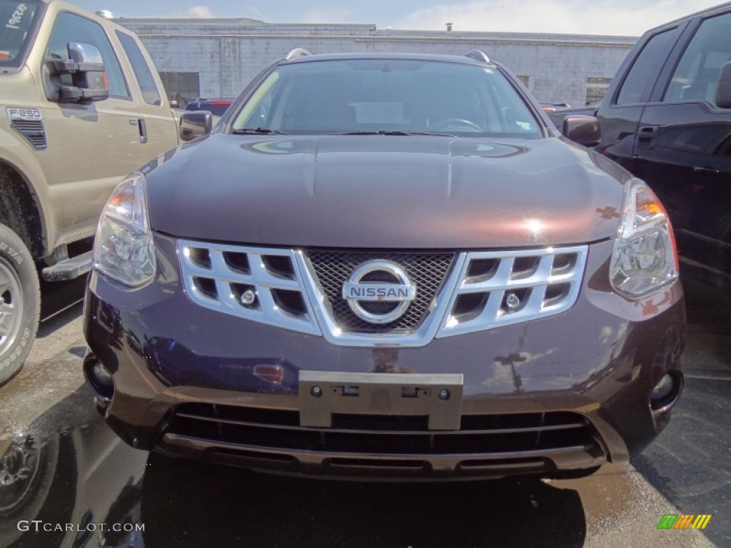 2011 Rogue SL AWD - Cayenne Red / Black photo #2