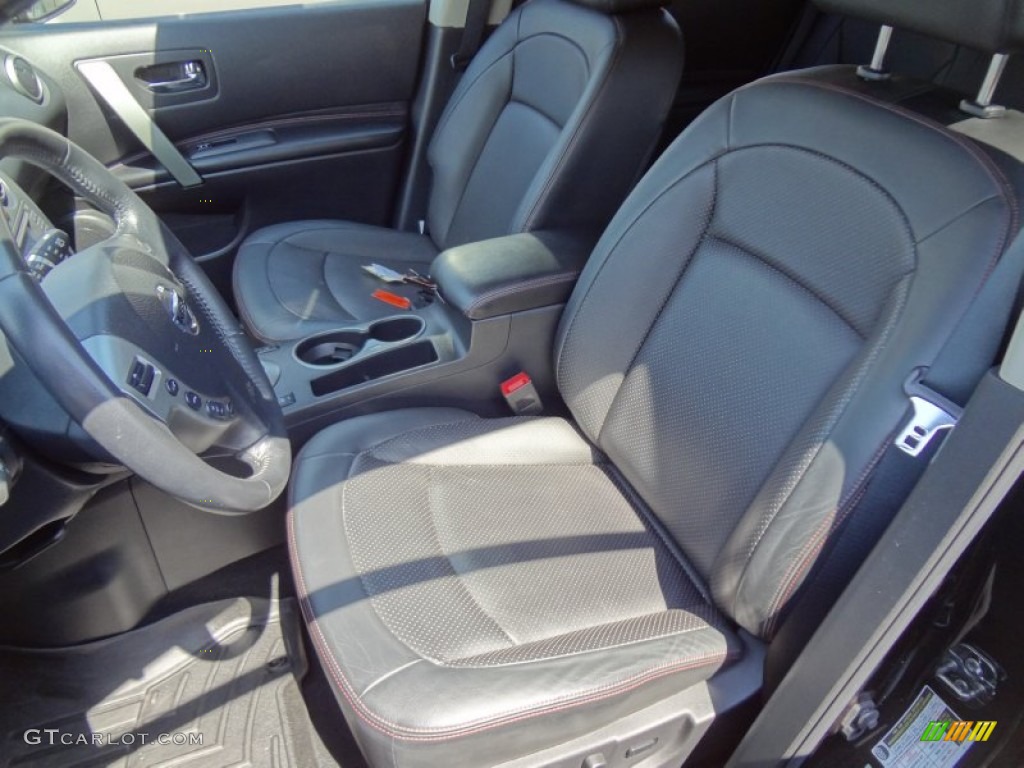 2011 Rogue SL AWD - Cayenne Red / Black photo #8