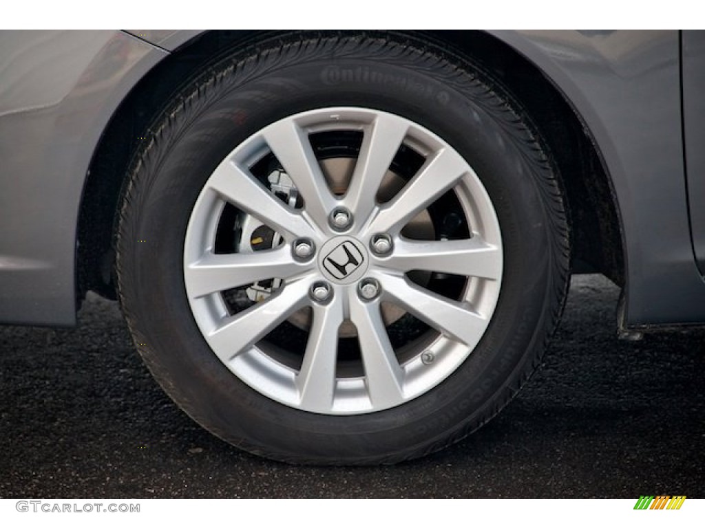 2012 Civic EX Coupe - Polished Metal Metallic / Gray photo #7