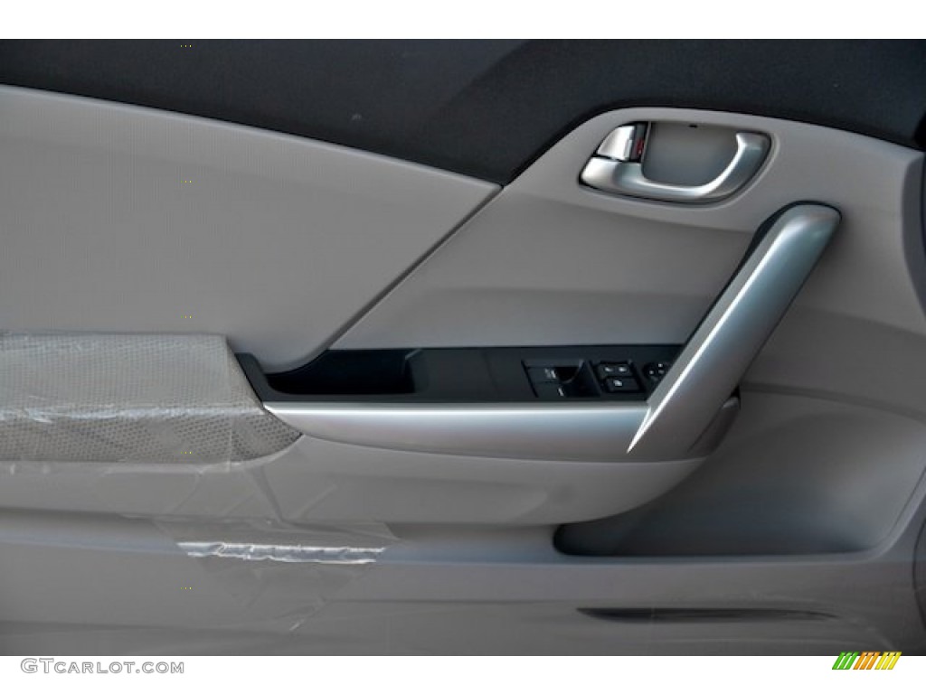 2012 Civic EX Coupe - Polished Metal Metallic / Gray photo #8