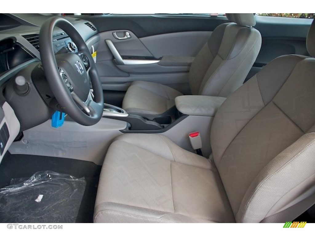 2012 Civic EX Coupe - Polished Metal Metallic / Gray photo #9