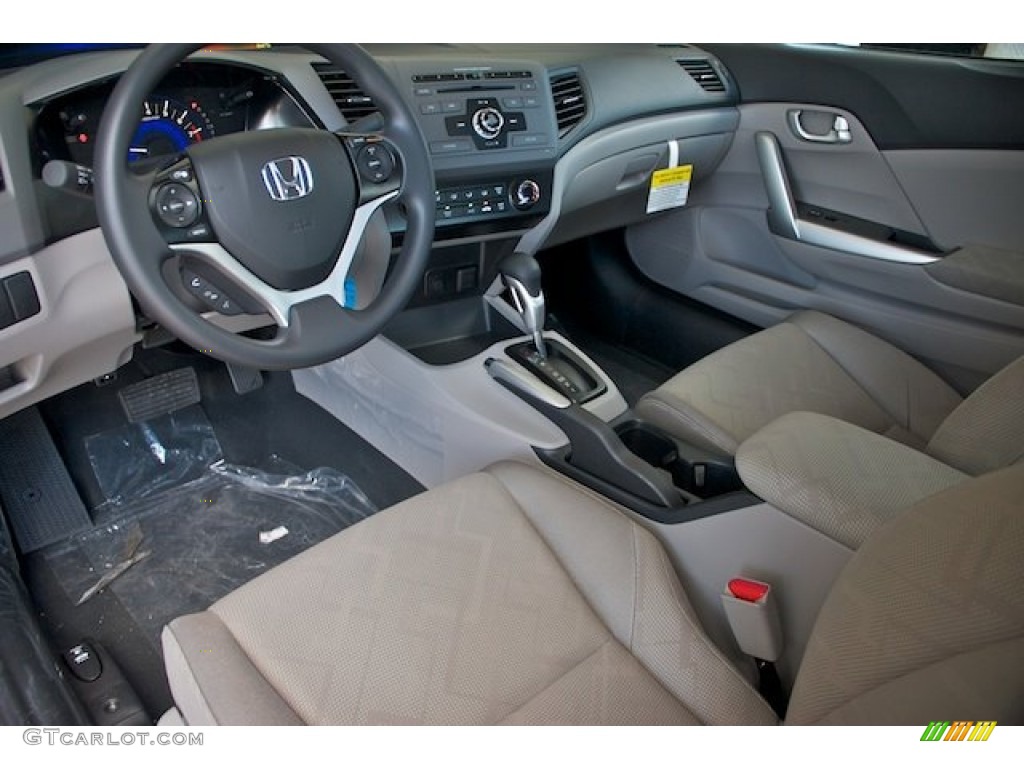 2012 Civic EX Coupe - Polished Metal Metallic / Gray photo #10